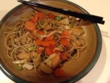 soba:shrimp quickfry