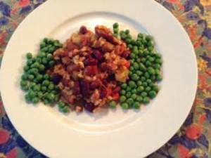red beans & rice w: peas