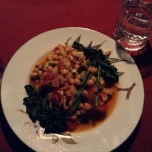 lobster:garlic:tomatoes:spinach