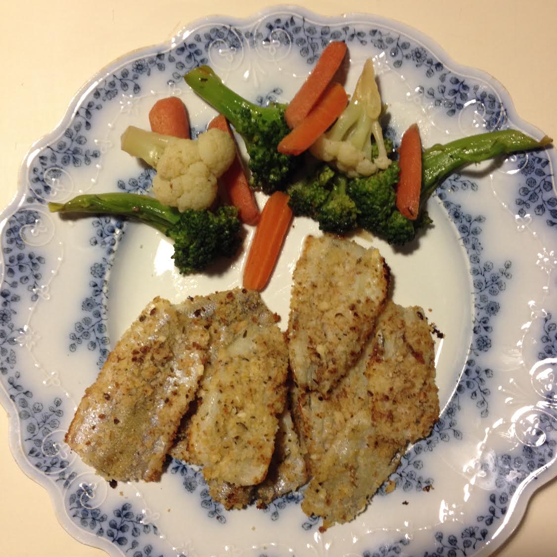 smelts with winter veg