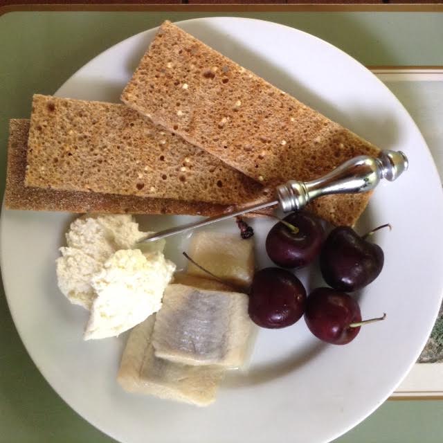 herring Plate w: cherries