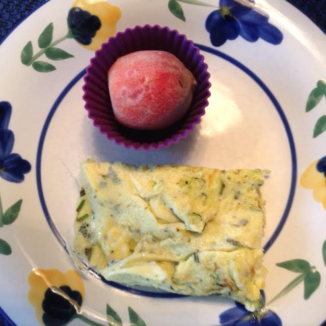 Zucchini ScrOmelette w: peach