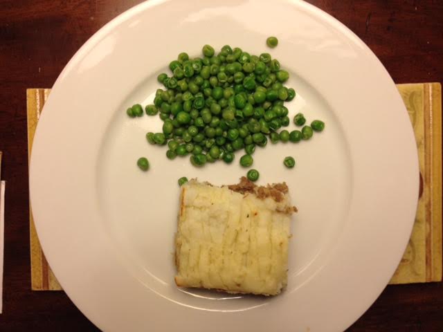 Beef Shepherd's Pie w: peas