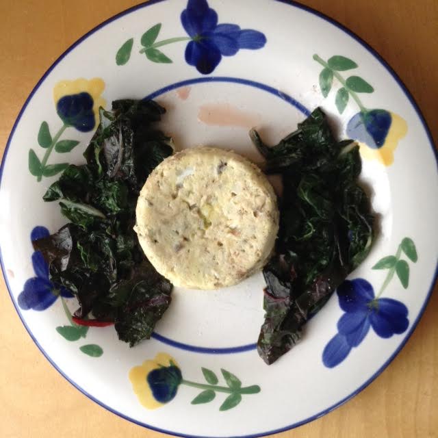 Fish Timbale w: chard