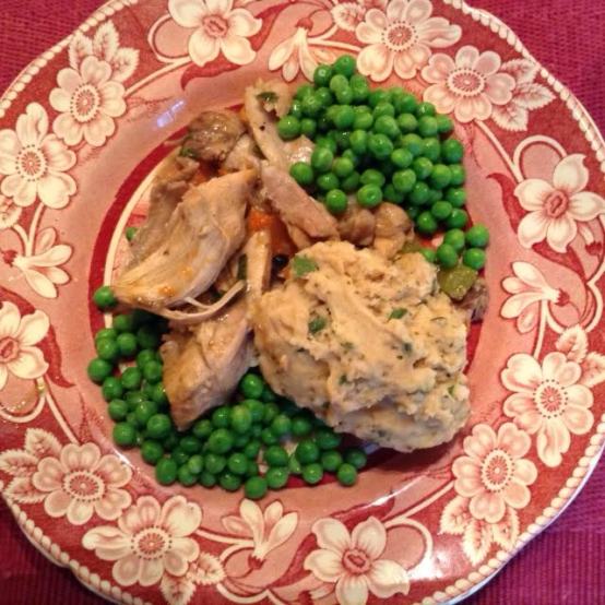 Chicken &amp; Dumpling w: peas