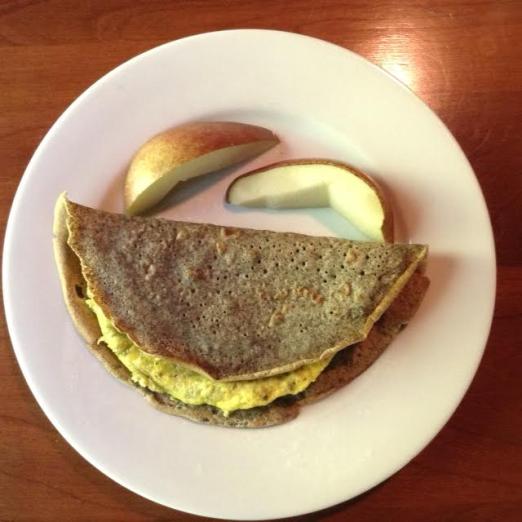 Green Chili-Egg Crepe