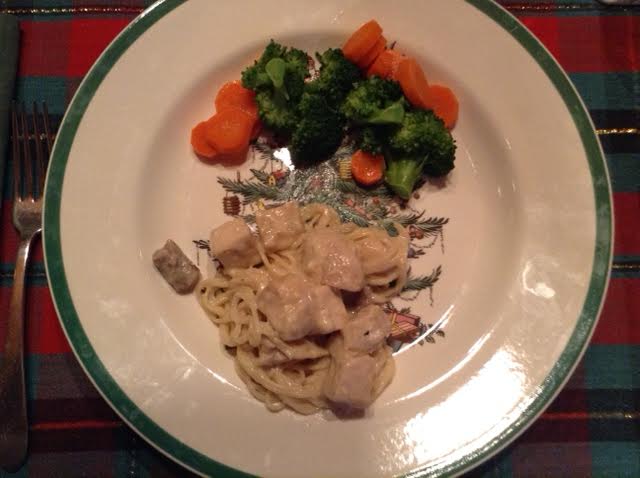 Chicken Tetrazzini w: broc:carrots