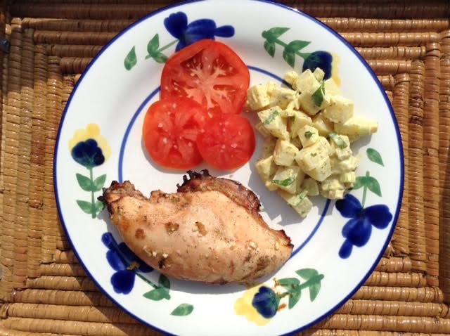 Lime Marinated Chicken, plated