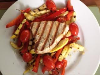 tuna &amp; grilled veg