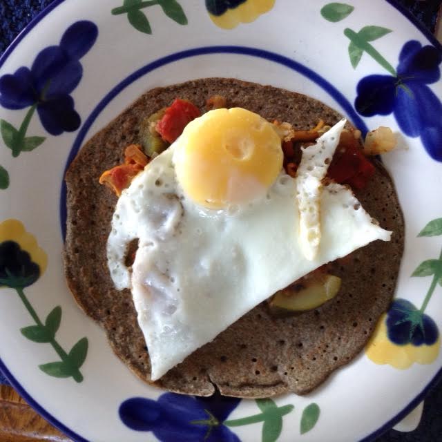 ratatouille-egg crepe